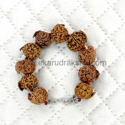 Nepali Ganesha Rudraksha bracelet Lab Certified Vinayaka good luck