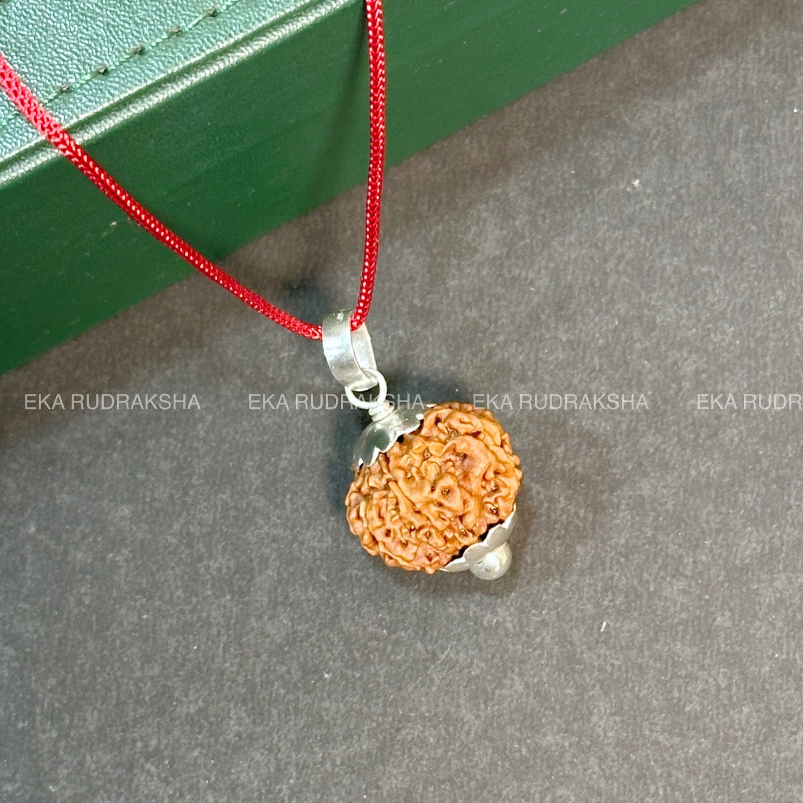 Locket Rudraksha Pendant Silver Nepali Mukhi Rudraksha Silver